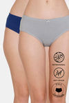 Zivame Anti-Microbial Low Rise Full Coverage Hipster Panty (Pack of 2) - Multicolor — thumbnail 1